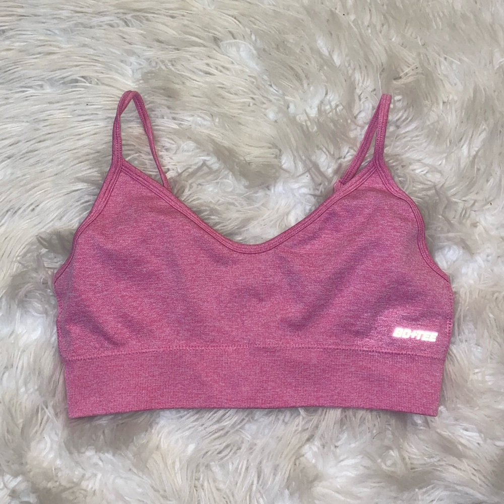 Bo+Tee pink sports bra
